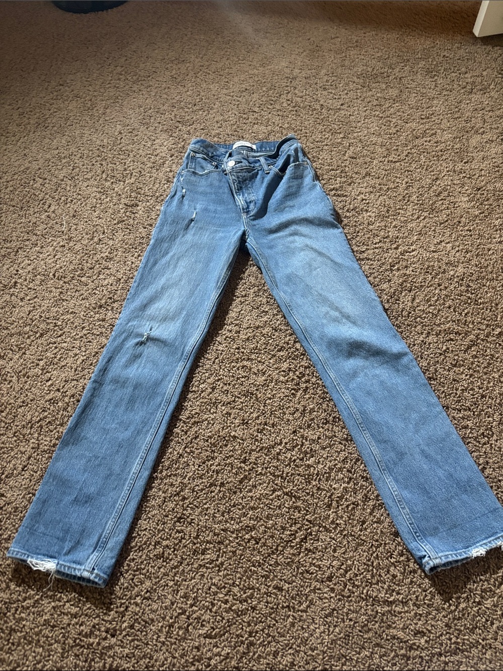 Abercrombie & Fitch Light Blue Straight Leg Jeans